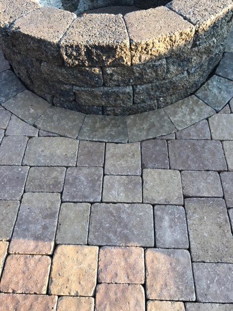 close-up fire pit