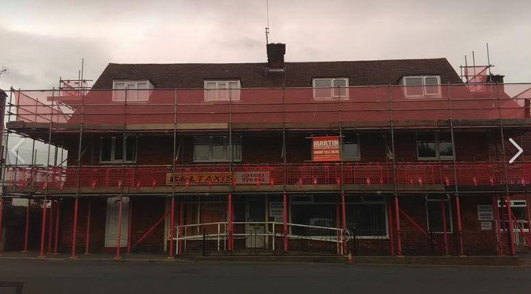 building scaffolding