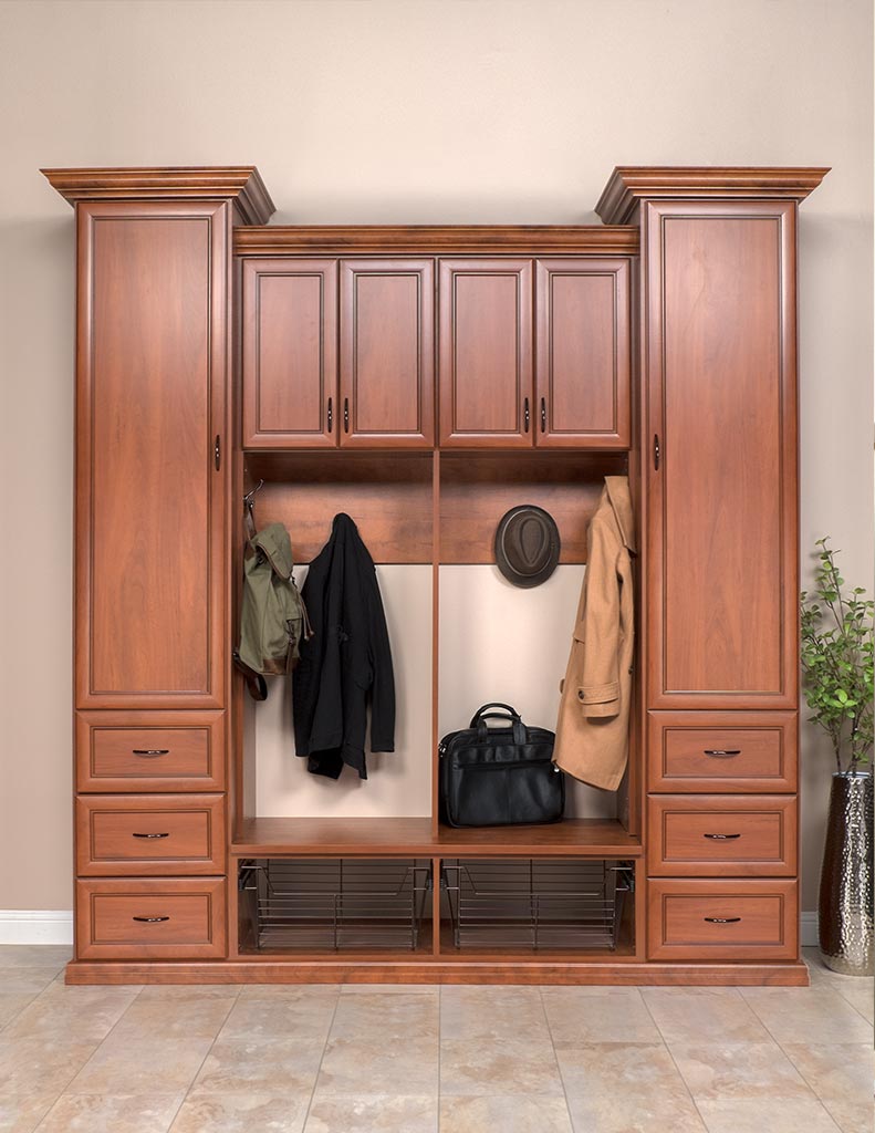 Custom Built Mudroom Cabinets