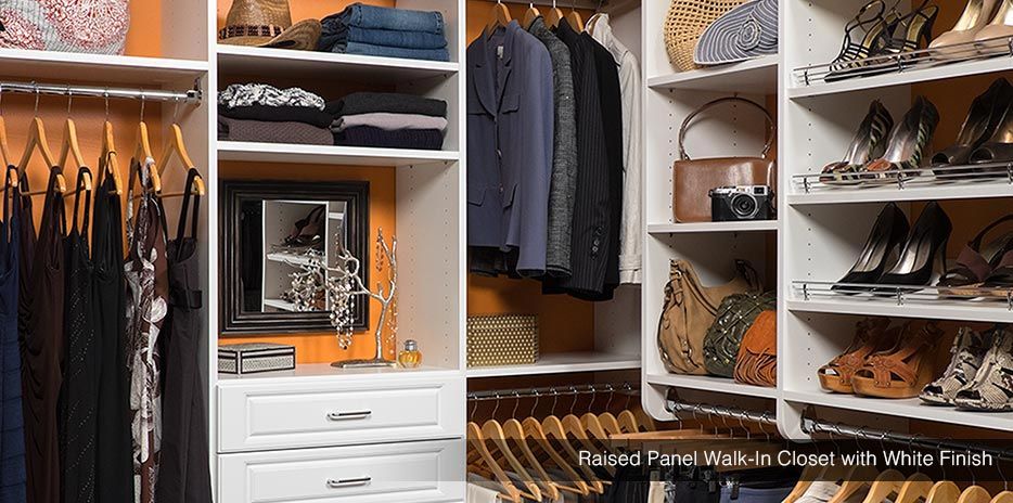 Raised Panel Custom Walk In Closet System