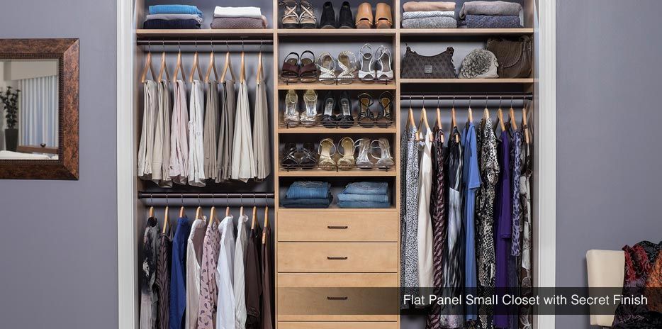 Flat Panel Custom Small Closet System