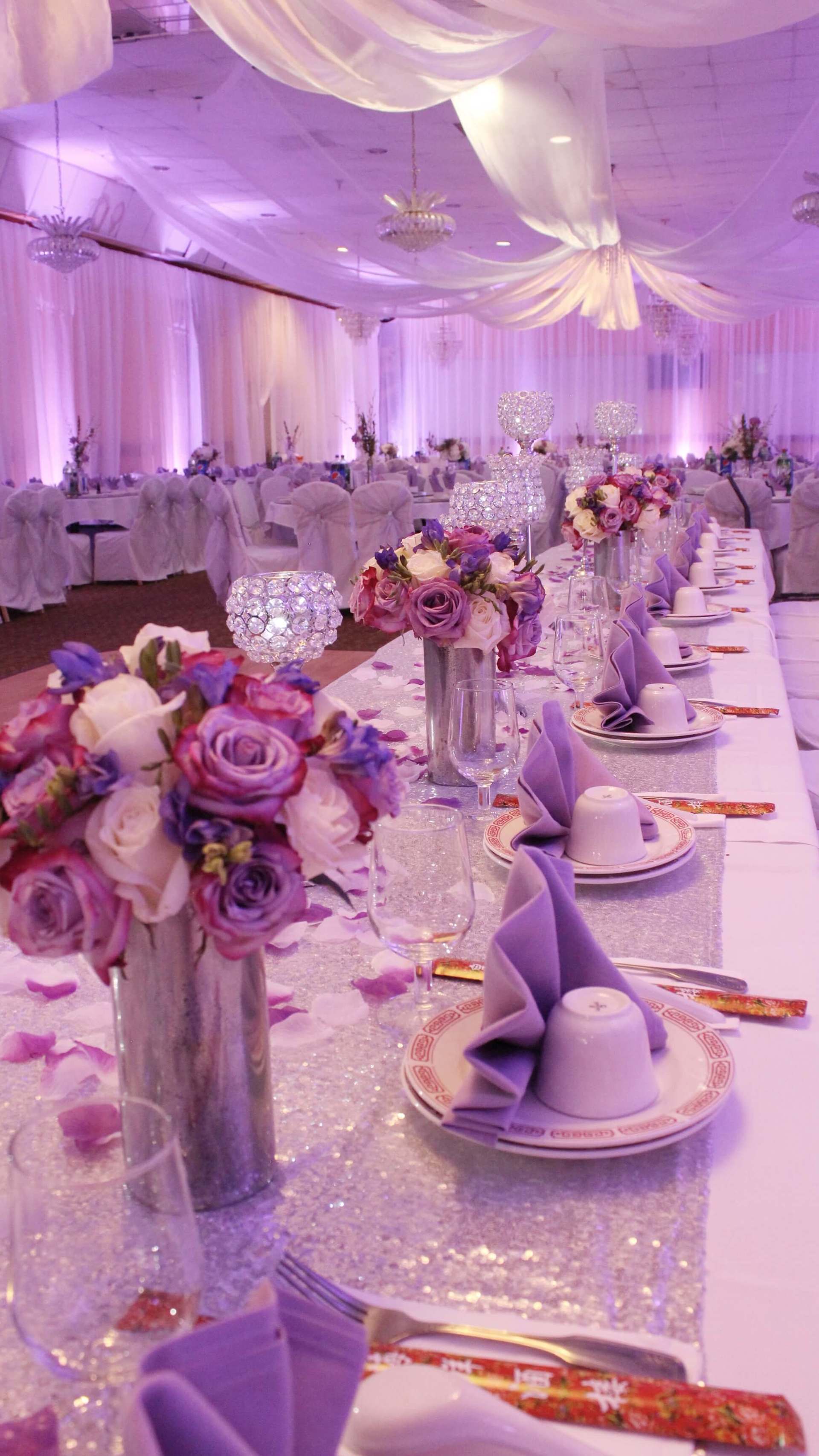 Kings Palace Restaurant Wedding Lavender Sacramento Brighten Up Event Lighting