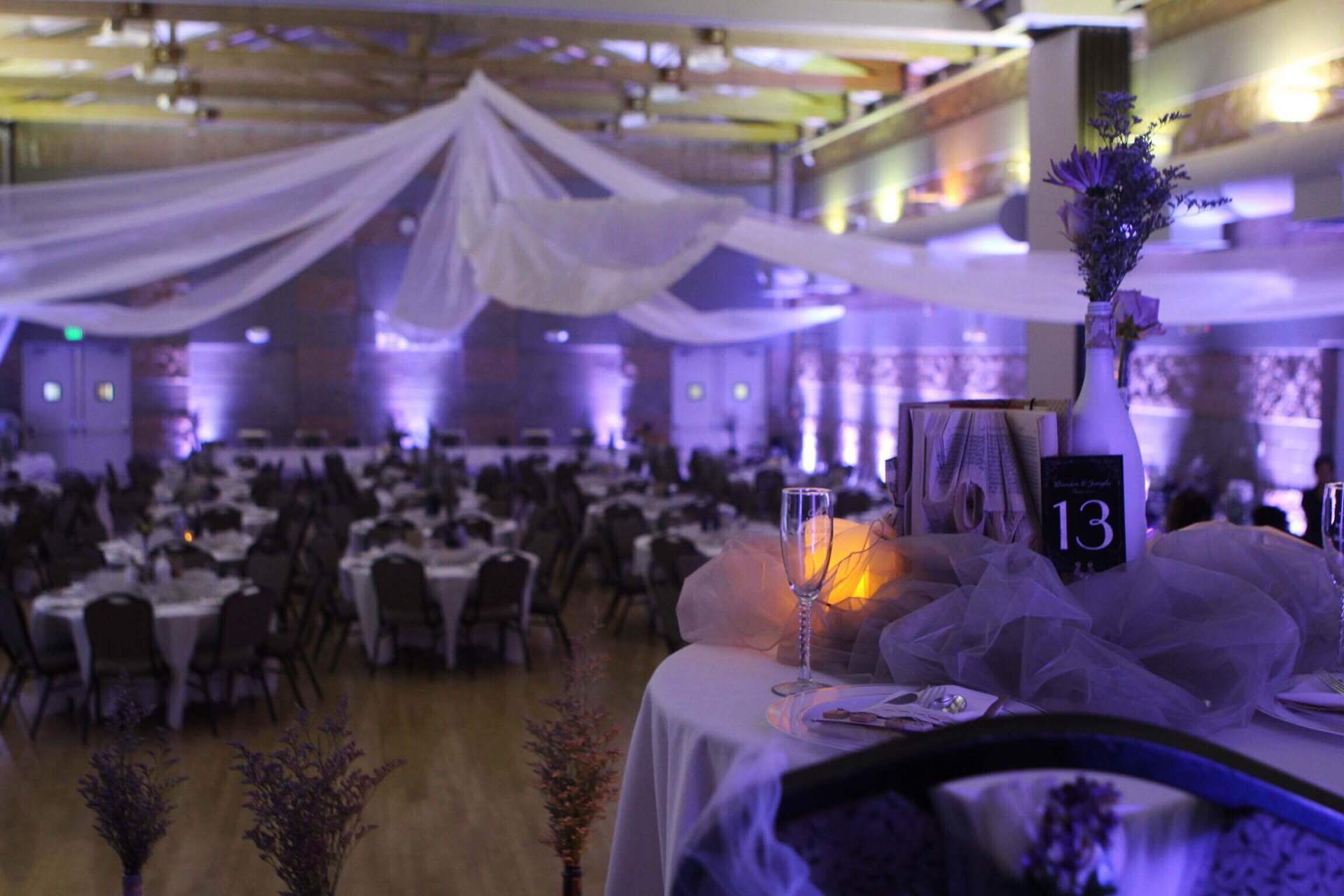 uplight elk grove laguna town hall weddings decor