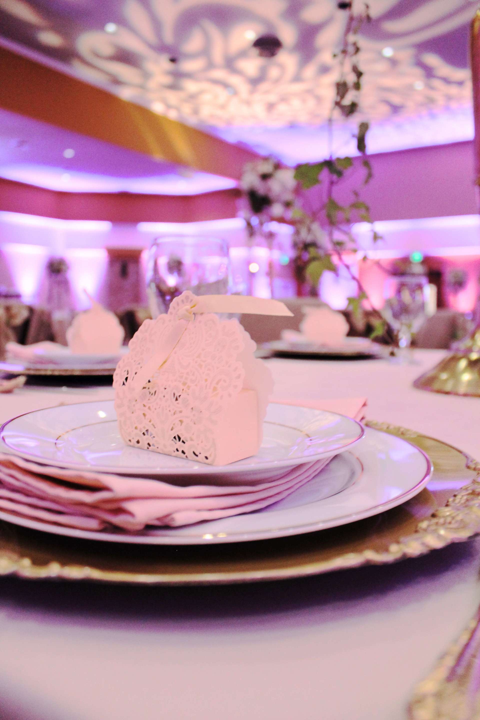 Rocklin Event Center Wedding Purple Uplighting Ceiling Design Brighten Up Event Lighting