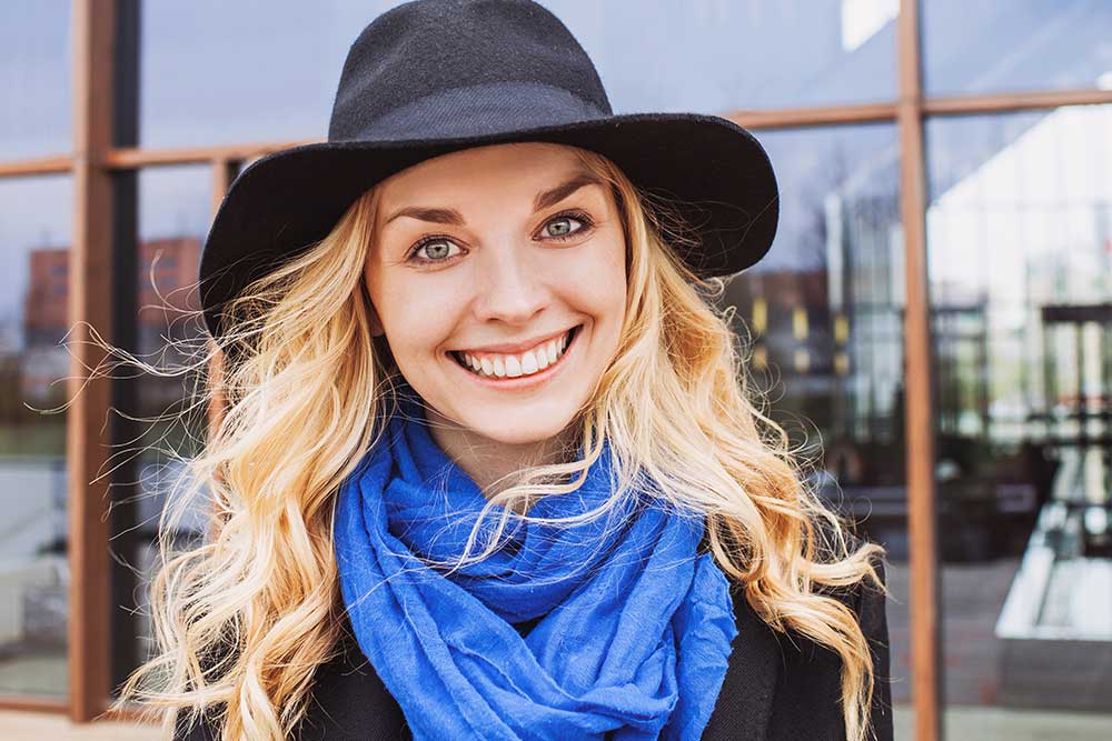 CEREC girl smiling after CEREC restoration