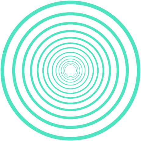A green and white circle on a white background that looks like an optical illusion.
