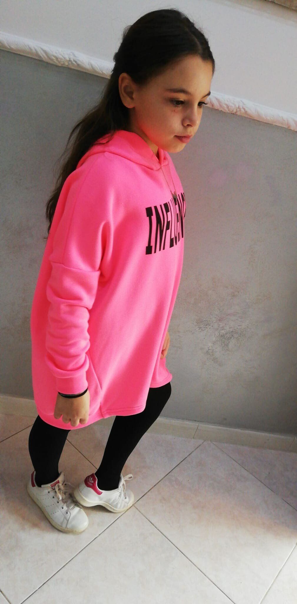 felpa fucsia per bambina