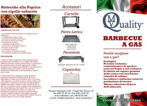 Brochure sul barbecue a gas