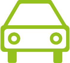 Town driving icon