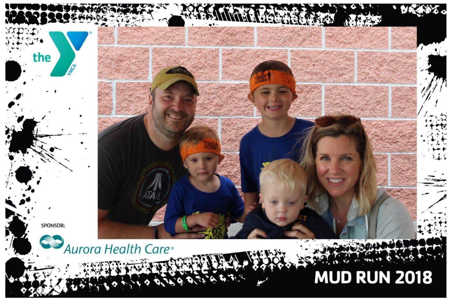 Oshkosh YMCA Mud Run Photo 4 x 6 example Photo Booth Rental, Sound Sensations Entertainment