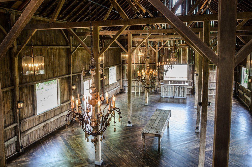 barn styled wedding reception in Wisconsin
