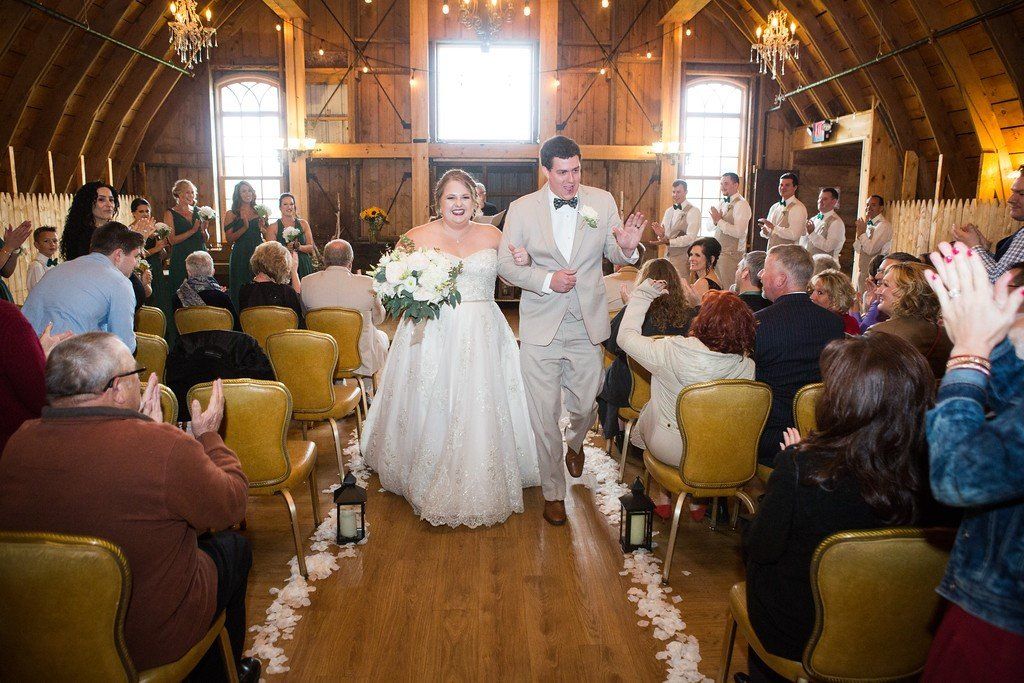 Simply country Barn Wedding Reception, Fun engaging wedding celebrations, recessional exit, Sound Sensations Entertainment
