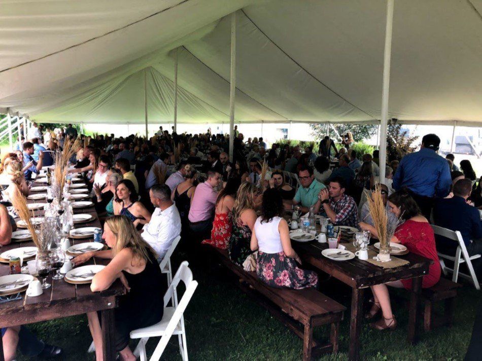 Outdoor Tent style wedding celebration, Sound Sensations Entertainment
