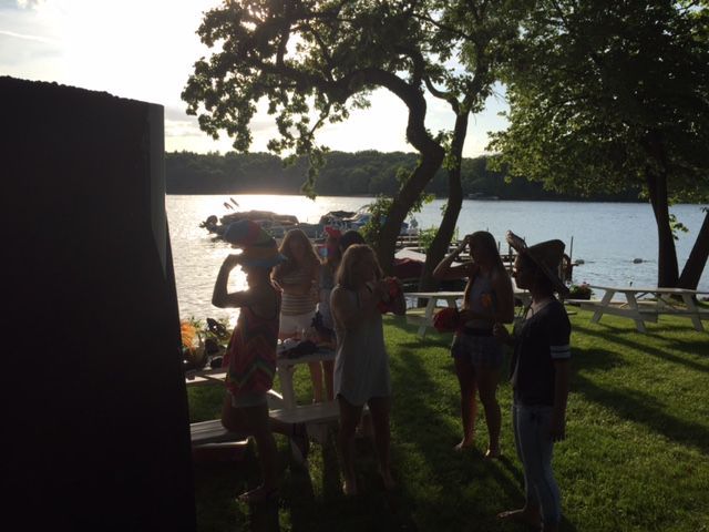 Fun open style photo booth, Graduation party Milwaukee Wisconsin