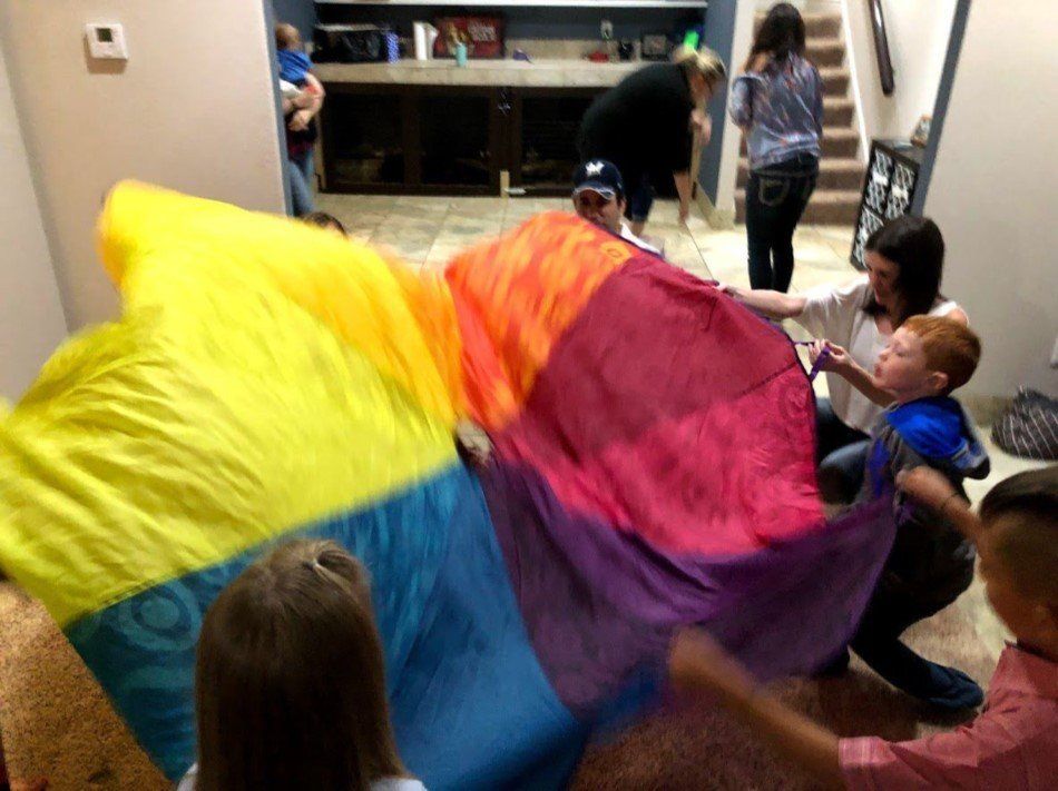 kids birthday party parachute fun, Sound Sensations Entertainment