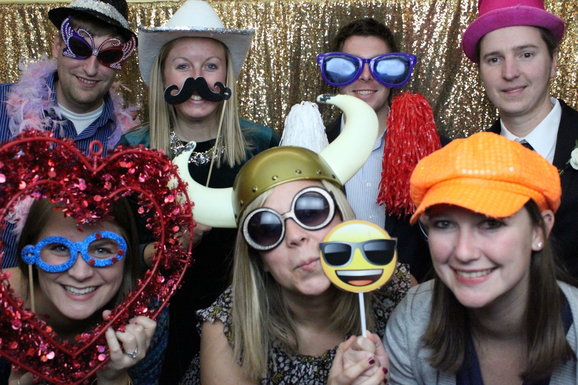 Gold Backdrop, Fun Open Style Photo Booths in Madison WI, Madison Photo Booth Rentals, Sound Sensations Photo Booth Rentals 

