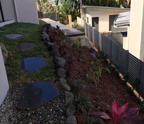 Side Yard Landscaping — Trinity Landscape in Cairns, QLD Side Yard Landscaping — Trinity Landscape in Cairns, QLD