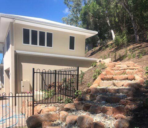 Landscaping Rock Steps — Trinity Landscape in Cairns, QLD Landscaping Rock Steps — Trinity Landscape in Cairns, QLD
