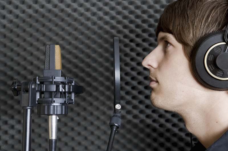 A man singing