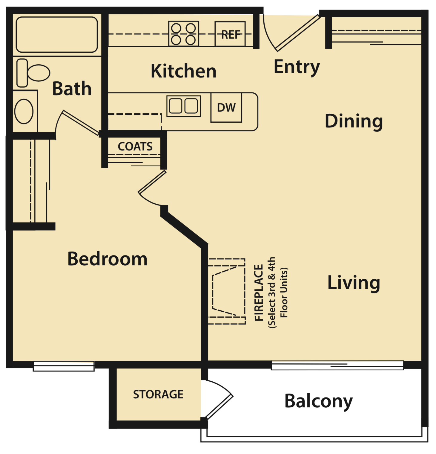 Plan D | Woodside Apartments