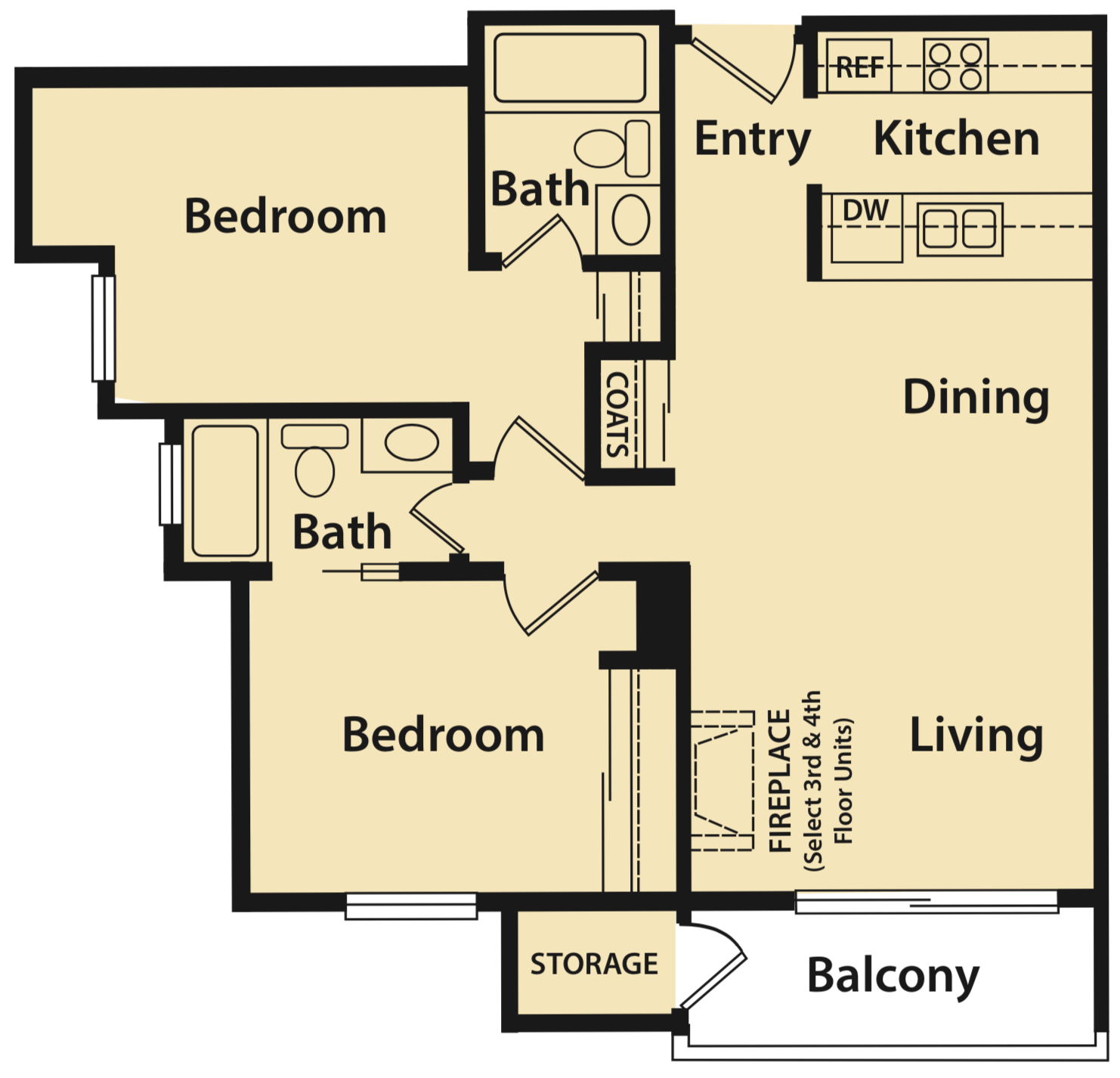 Plan L | Woodside Apartments