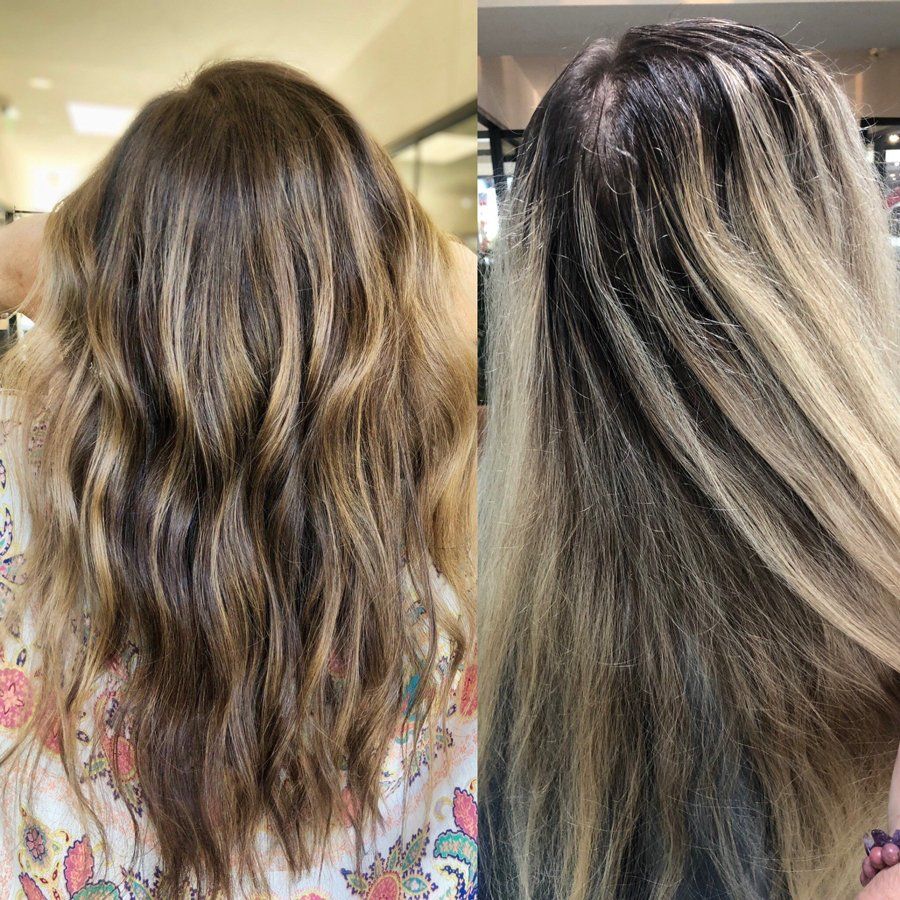 Hair Dye — Before and After Hair Treatment in Beverly Hills, CA