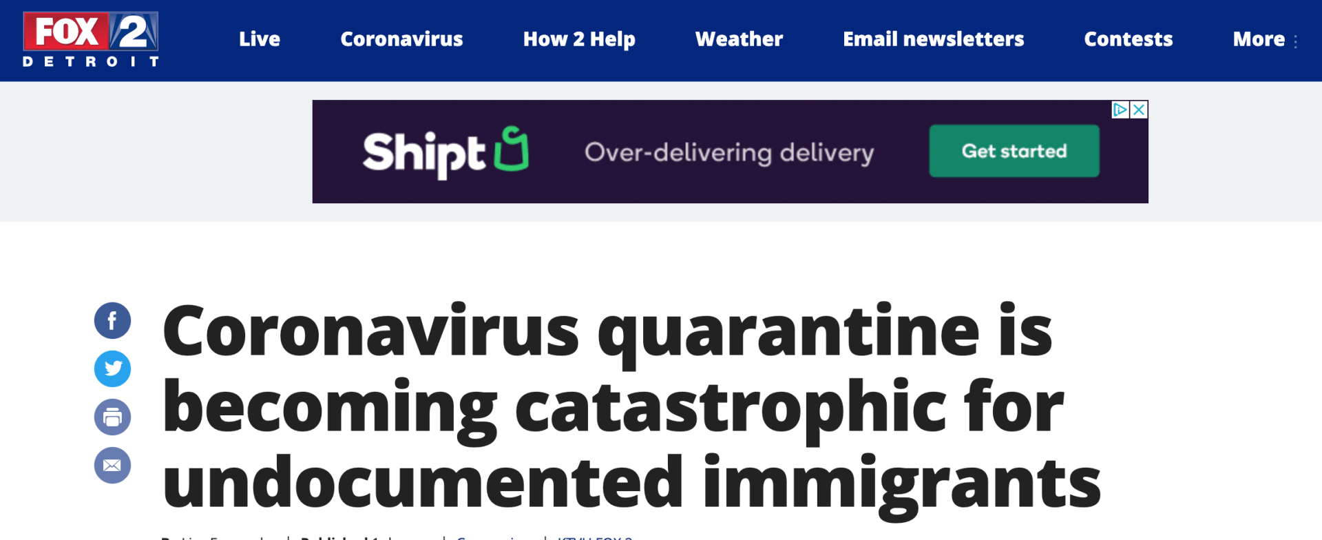 Quarantine Related Headline Quarantine Related Headline