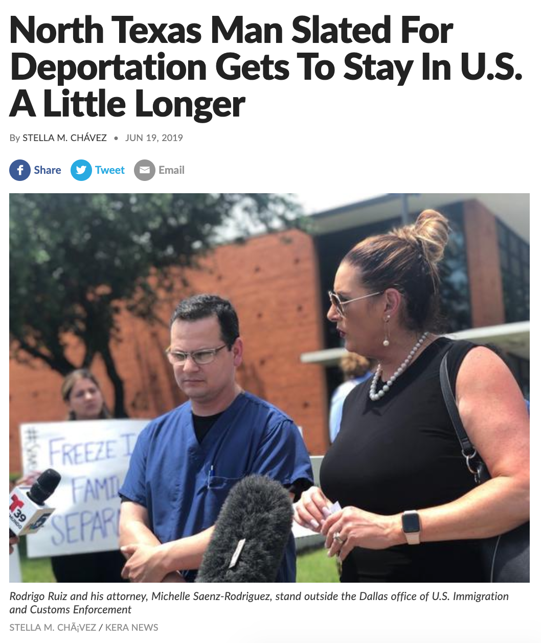 North Texas Man Slated For Deportation Gets To Stay in U.S. A Little Longer North Texas Man Slated For Deportation Gets To Stay in U.S. A Little Longer