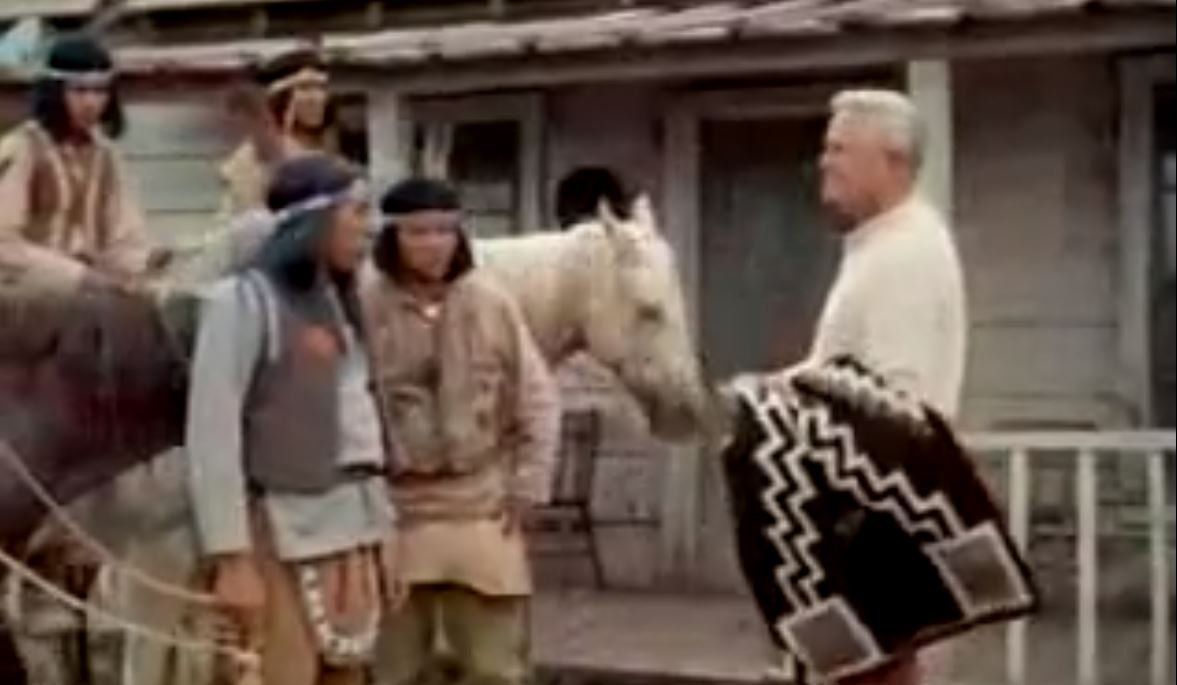 Loose historical fiction depicting  Jacob Hamblin averting a potential Navajo war in the 1870s.  Also shows Jacob Hamblin trading a blanket with Native Americans.