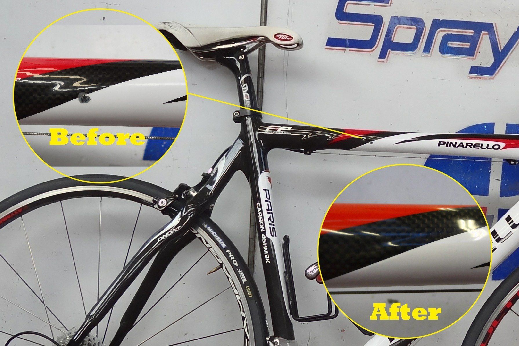 before and after scratches removal