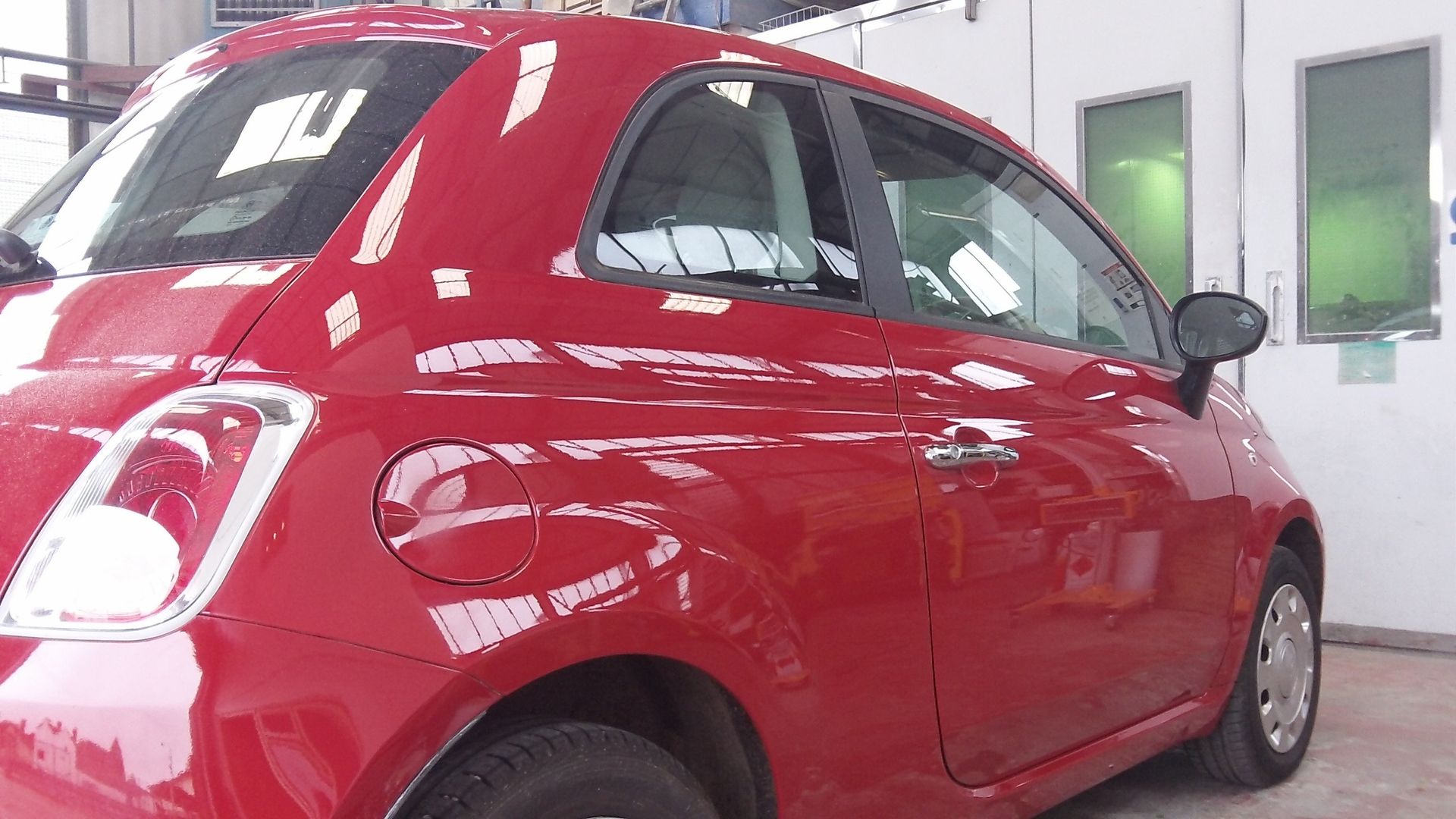 car after removal of dent