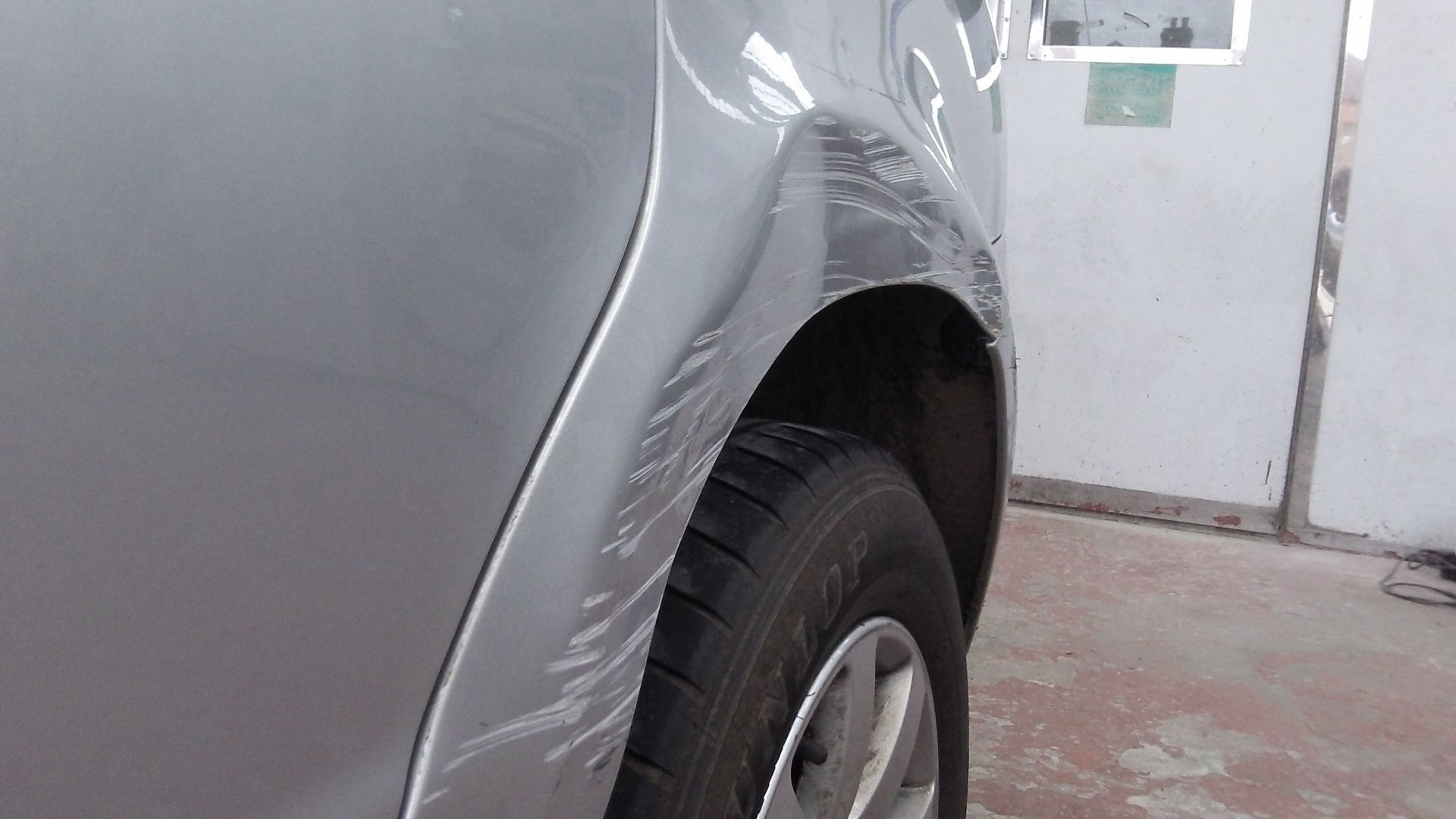 scratches on the car