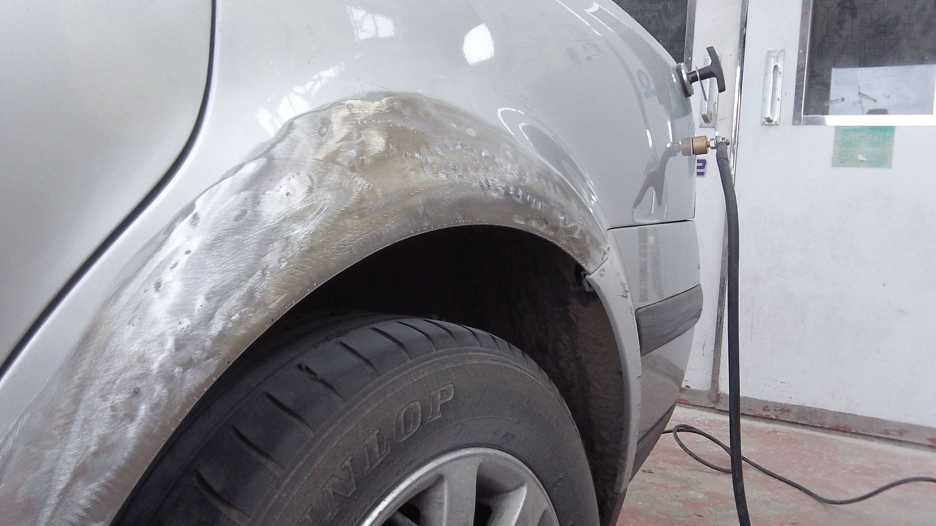 damaged car