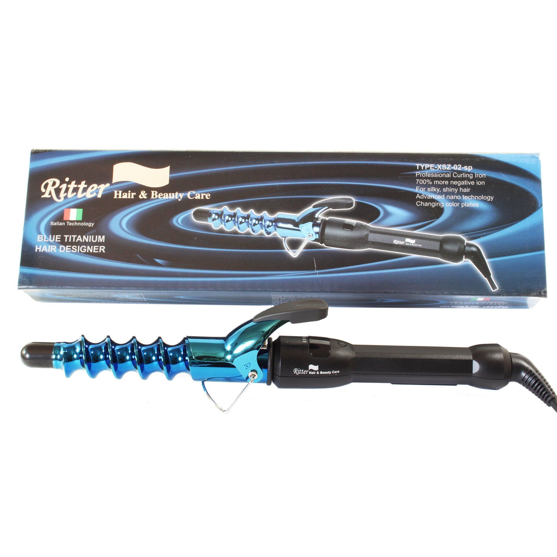 ritter Titanium Tourmaline  Spiral Hair Curler XSZ-02sp