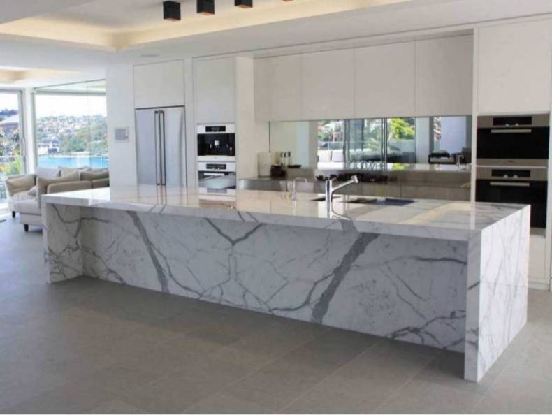 Waterfall Countertop Installation