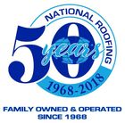 National Roofing Corp National Roofing logo celebrating 50 years, with a globe and text