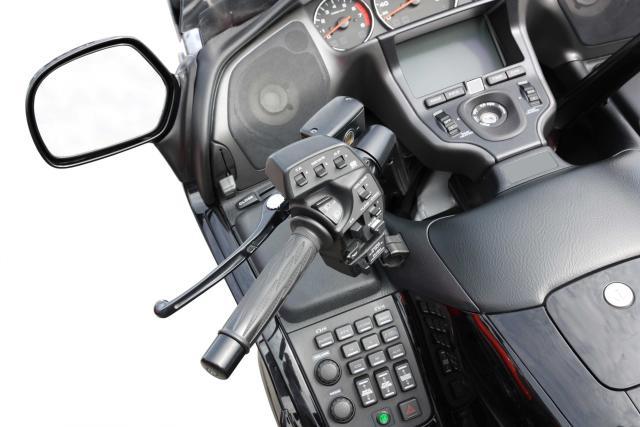 A close up of the dashboard of a motorcycle
