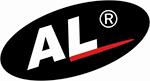 A black and white logo with the word al on it.