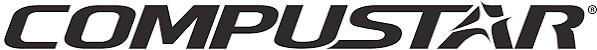 The word compustar is written in black on a white background