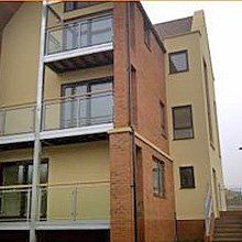 glass balustrade building