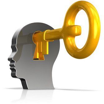 head shape lock with gold key