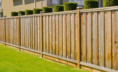 Wood fencing