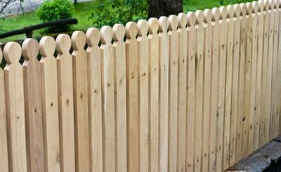 Wooden fencing