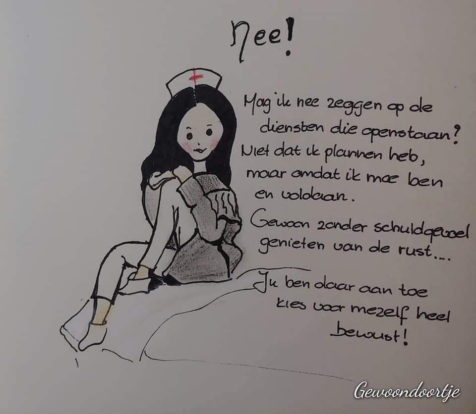 verpleegster, stress, burn-out, werkdruk, nee zeggen, nee,