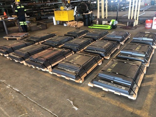 sheets of steel