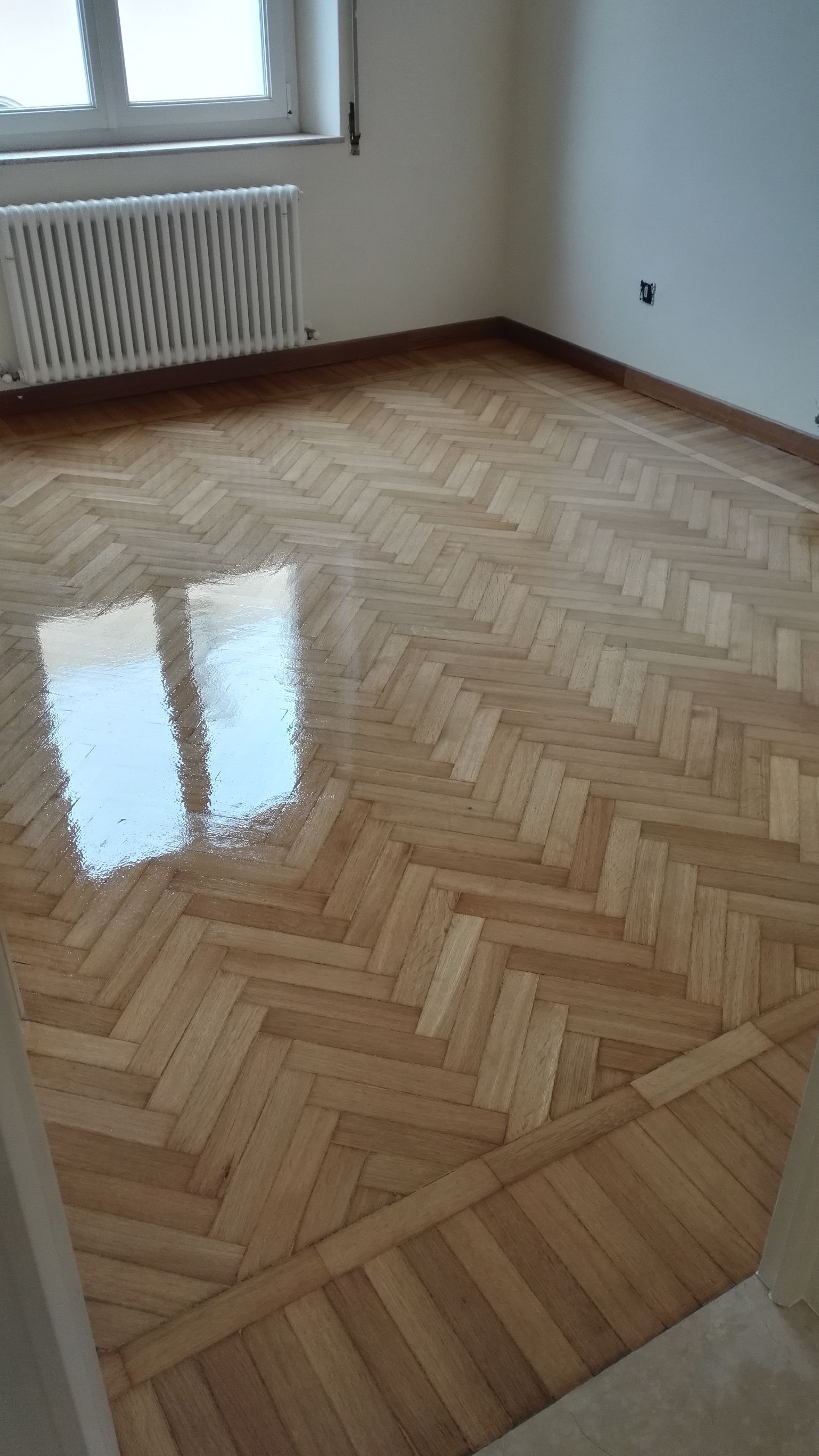Pulitura pavimento in parquet