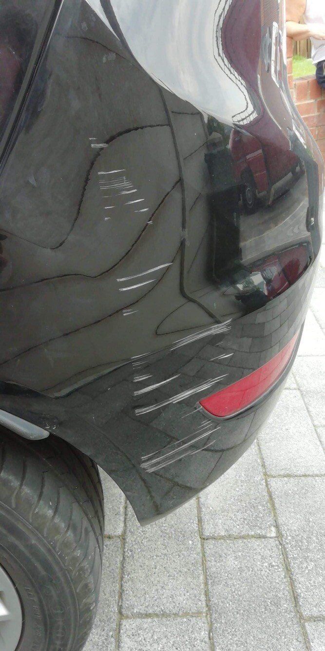 close up of paintwork on a car
