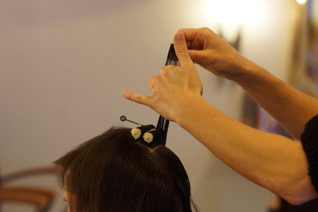 Haare eindrehen