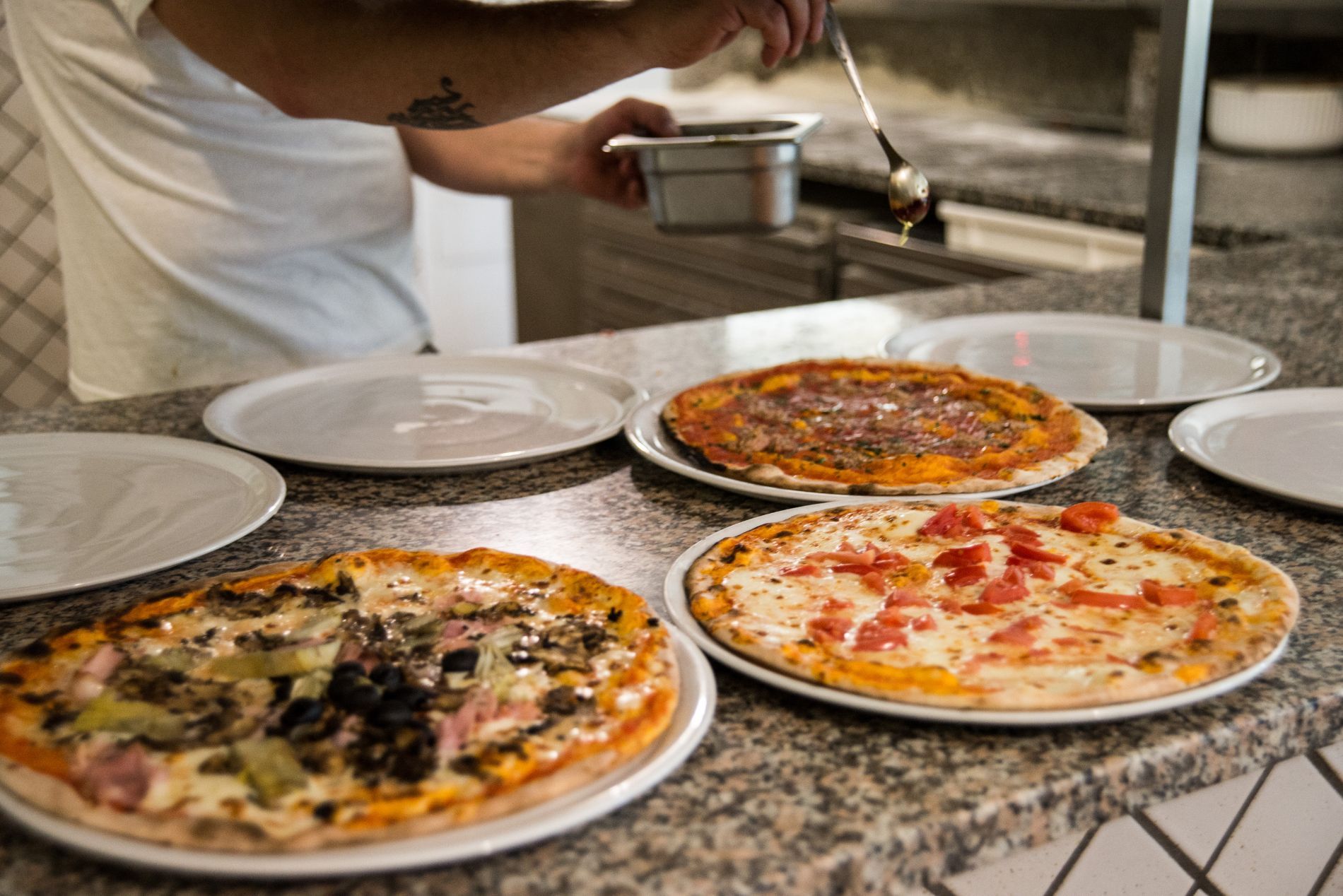 pizzeria with wood-fired oven