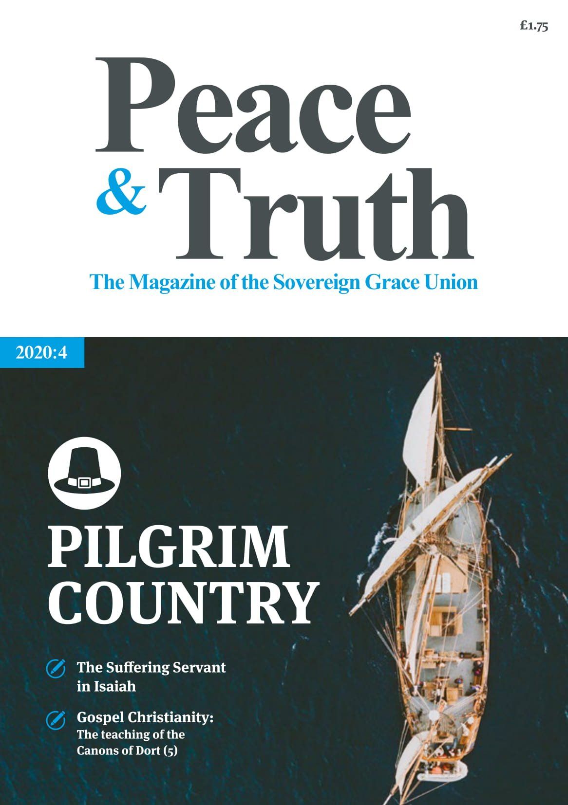 The cover of peace and truth magazine with a boat on it.
